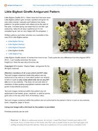 Paddington bear, written about by michael bond, made his first endearing appearance in 1958. Little Bigfoot Giraffe Amigurumi Pattern Pdf Crochet Sewing