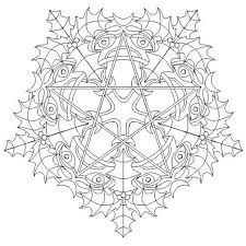 Color the pictures online or print them to color them with your paints or crayons. Yule Mandala By Mandalamama On Deviantart Pagan Christmas Book Of Shadows Coloring Pages