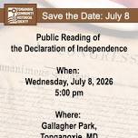 2026 Public Reading of the Declaration of Independence