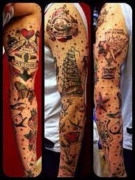 How Much Is A Sleeve And Can You Get Me In To Get It All Done This Week Tattoos Traditional Tattoo Sleeve Sleeve Tattoos