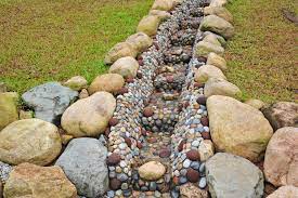 Disguise the gutter with nice landscaping additions. 5 Tips To Improve Landscape Water Drainage