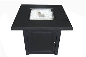 You also get a cast aluminum lid which not only protects the heating unit, but makes a nice flat table when you're not being used as a fire pit. 28 Matte Black Propane Fire Pit Table With Free Arctic Ice Glass Lid And Cover Walmart Com Walmart Com