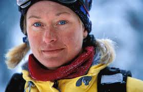 A Portrait Of A Female Skier Wearing #1 by Corey Rich