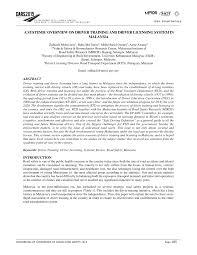 National safety council defensive driving course overview. Pdf A Systemic Overview On Driver Training And Driver Licensing System In Malaysia