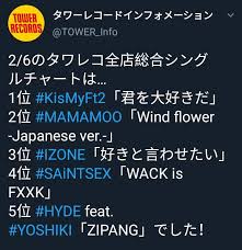 Wind Flower On Tower Records Chart Mamamoo Amino