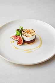 Select from premium fine dining dessert images of the highest quality. Goat S Cheese Fig Onion Tart Gourmet Food Plating Food Plating Fine Dining Desserts