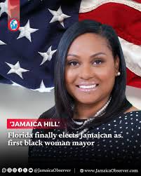 Jamaican American Denise Grant was elected Tuesday as the first black woman  mayor of Lauderhill, the bustling Florida city nicknamed “Jamaica Hill”  because it is home to a large number of her