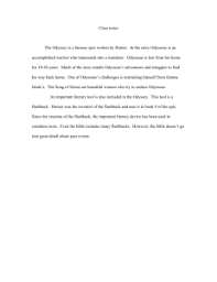 The Odyssey Summary Of Each Book Or Chapter