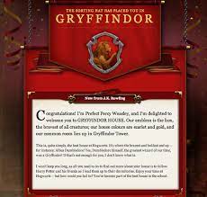 Pottermore Image Gryffindor Welcome Message Pottermore Harry Potter Universal Harry Potter Facts