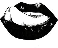 Black And White Kiss Tattoo Black Lips Sticker By Keroquesilva In 2020 Lips Drawing Black Lips Airbrush Designs