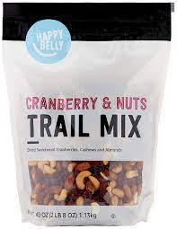Shop for trail mix in nuts, trail mix & seeds. Amazon Com Amazon Brand Happy Belly Cranberry Nuts Trail Mix 40 Oz