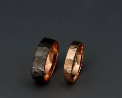 Black And Rose Gold Male Wedding Band Black And Bright 14k Rose Gold Faceted Wedding Rings Etsy In 2020 Faceted Wedding Ring Mens Wedding Rings Etsy Wedding Rings