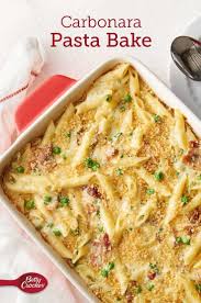 Carbonara Pasta Bake Recipe Carbonara Pasta Baked Pasta Recipes Pasta Dishes