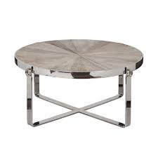 Polishing wood coffee tables naturally. Colville Round Wood Chrome Coffee Table