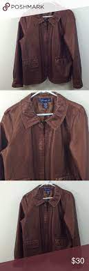 Susan Graver Metallic Copper Faux Leather Jacket Susan Graver Metallic Copper Faux Leather Zip Jacket Coat Womens S Leather Jacket Faux Leather Jackets Jackets