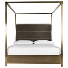 $200 to $500 (2) results. Universal Modern Harlow Cal King Canopy Bed With Brushed Brass Frame Belfort Furniture Canopy Beds