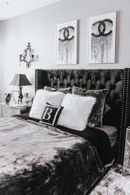 Mixing a variety of textures, including a shaggy area rug, fringed pillows, and sleek metals, adds even more interest. Bedroom Decor Updates Blondie In The City White Bedroom Decor Black Bedroom Decor Glam Bedroom Decor