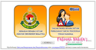 Semakan Senarai Hitam Ptptn Fatimahnabila