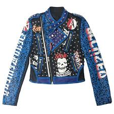 Best Sale F5b1d Pu Leather Jacket Rivet Beading Jackets Outwear Punk Fashion Graffiti Leopard Print Skull Pattern Leather Jacket Nd Rankingrk Co