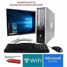 Your price for this item is $ 219.99. Full Dual Core Desktop Tower Pc Tft Computer With Windows 10 Wifi 6gb Ebay In 2021 Refurbished Computers Desktop Computers Computer