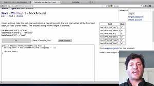 Codingbat 1 Introduction To Java Strings Youtube