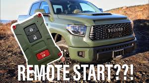 Which toyotas are equipped with remote start? Hello New 2021 Tundra Owner Here Toyota Tundra Forum