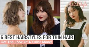 Use a light hold hairspray like pureology style & protect soft finish hairspray to give your look a flexible, radiant finish. Best Hairstyles For Thin Hair Girlstyle Singapore