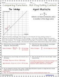 How to compare properties of two functions each represented in a different way (algebraically, graphically, numerically in tables, or by verbal descriptions), examples, solutions, common core. 8 F 2 Comparing Functions Represented In Different Ways Iv By Out Of The Mill