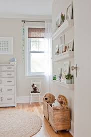 These colorful cloud wall stickers made from pvc free self adhesive textile is quick and fun way to add soft color touches to your kids room. Love The Shelves On The Wall Wall Color Old Prairie By Benjamin Moore Cozy Cottage Cute Neutral Kids Room Gender Neutral Kids Room Nursery Paint Colors