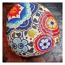 Mosaics are a great way to add more color to your outdoor living space. Zfat17 Glass Mosaic With Garden Stool Or Bar Decor Zf Factory