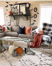 Halloween Decor Trends Flying Paper Bats Halloween Mantle Halloween Living Room Fall Halloween Decor Family Room Decorating