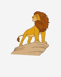 The lion king is a true gem from disney. Lion King Adult Simba Standing Proud On Rock Cliff Png Free Download Files For Cricut Silhouette Plus Resource For Print On Demand