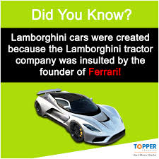 Check spelling or type a new query. Didyouknow Lamborghini Cars Were Created Because The Lamborghini Tractor Company Was Insulted By The Founder Of Ferrar Lamborghini Cars Super Cars Fun Facts
