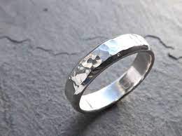 Mens Ring Silver Mens Wedding Band Men Engagement Ring Etsy Mens Silver Wedding Bands Mens Wedding Rings Rustic Wedding Rings