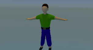 The model is neither skinned nor weighted with a pose in an almost neutral state. Low Poly Character Free 3d Model Blend 123free3dmodels