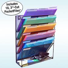 Shop cabinet organizers at the container store. 5 Slot Mesh Wall File W Supply Tray Ultimate Office