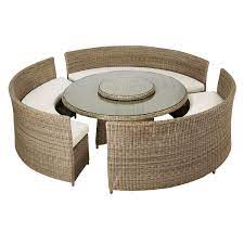 Orseno Dining Set Light Gray Outdoor Table Settings Outdoor Dining Room Luxury Outdoor Kitchen