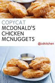 Mcdonald S Chicken Mcnuggets Recipe From Cdkitchen Com Chicken Nugget Recipes Chicken Mcnuggets Recipe Mcnuggets Recipe
