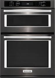 black stainless wall oven koce507ebs