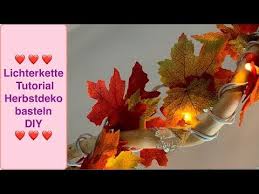 Tutorial Lichterkette Herbstdeko Basteln Diy Deko Aus Dem Action Haul Youtube Lichterkette Herbstdeko Basteln