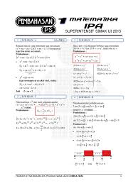 Simak ui bahasa inggris 2019. Pembahasan Ps 1 Matematika Ipa Simak Ui Si 2015 Ok