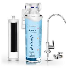 The pore size of a filter cartridge is measured in microns. Frizzlife Under Sink Water Filter Quick Change Under Counter Drinking Water Filtration System 0 5 Micron High Precise Removes 99 99 Lead Chlorine Bad Taste Odor With Dedicated Faucet Walmart Com Walmart Com