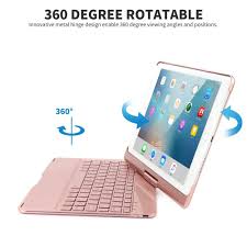 Ipad Keyboard Case For 2018 Ipad 6th Gen 2017 Ipad 5th Gen Ipad Pro 9 7 Ipad Air 2 Air 1360 Rotatable Auto Sleep Ipad Keyboard Case Ipad Keyboard Keyboard Case