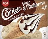Cornetto Glace à L’italienne Vanille Et Cacao