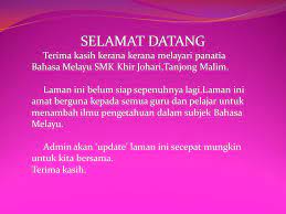 18 desember 2012 11 [caption id=attachment_230297 align=aligncenter width=300 caption=ilustrasi/ admin (shutterstock) ternyata dalam bahasa malaysia ada sejumlah kosakata umum yang merupakan akronim. Selamat Datang Ke Panitia Bahasa Melayu Bmsmkkj