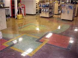 Beautiful Floor For A Hardware Store Great Use Of Color And Skilled Polished Concrete Techniques Diamond Concrete Floors Polished Concrete Stained Concrete
