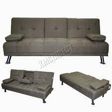 3 Seater Sofa Bed Ebay In 2020 Black Leather Sofa Bed Sofa Bed With Recliner Upholstered Sofa Bed