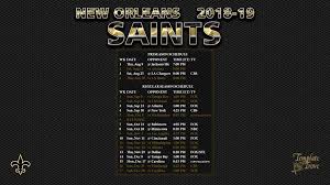 2019 new orleans saints wallpaper schedule