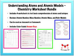 Understanding Atoms And Atomic Models Chemistry Worksheet Bundle In 2020 Chemistry Worksheets Chemistry Science Today