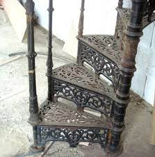 Ornate Antique Victorian Cast Iron Spiral Staircase Spiral Stairs Spiral Staircase Wrought Iron Stairs
